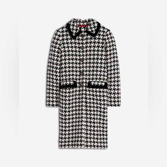 NWT Boden Edinburgh Swing Coat in Black Dogstooth - Picture 8 of 13